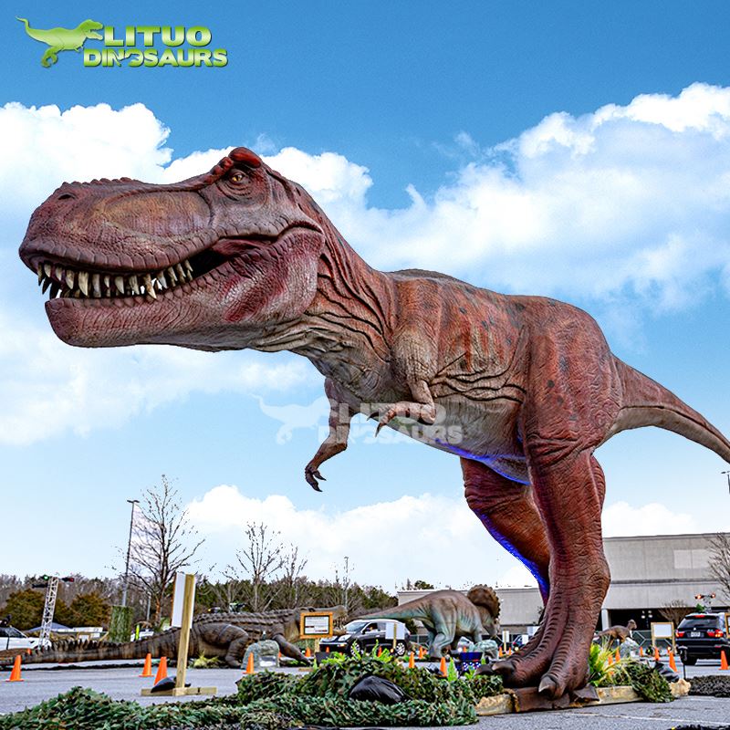 Mekanisk Animatronic T-rex-modell